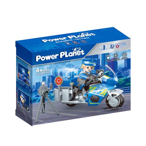 אופנוע משטרתי לבחירה מתוך 4 דמויות POWER PLANET