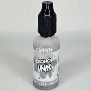 דיו אלכוהולי 20 מ ל Cernit -Alcohol Ink Silver 080