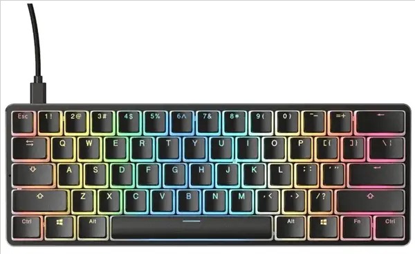 מקלדת מכאנית Glorious GMMK - Compact 60% (Pre-Built) שחור