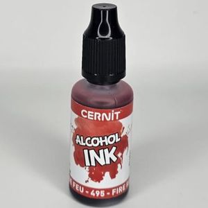 דיו אלכוהולי 20 מ ל Cernit -Alcohol Fire Red 495