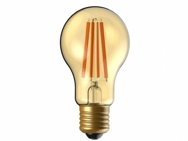 נורת לד פחם 8.5W A60 2700K צבע שקוף 1055 לומן