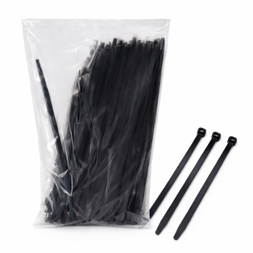 חבקים 100 יחידות BT7.2x550mm צבע שחור
