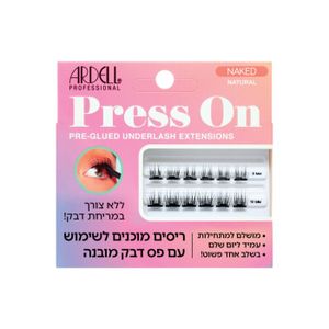 ריסים מוכנים לשימוש עם פס דבק מובנה | מידה: NAKED NATURAL | ארדל ARDELL