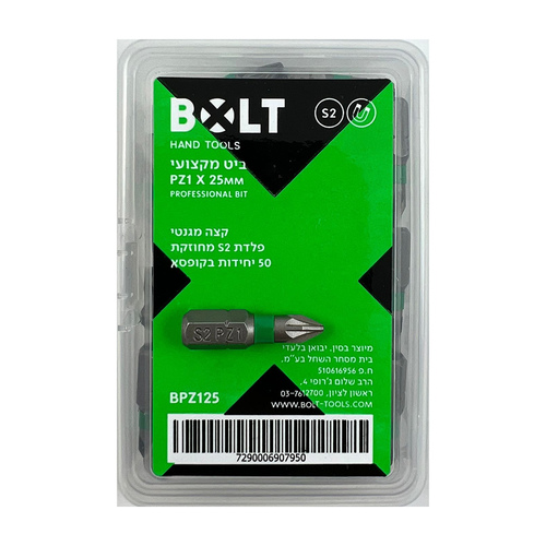 ביט פוזידרייב BOLT BPZ125 PZ1 X 25MM