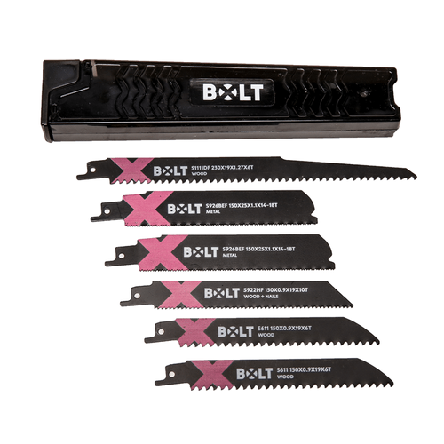 סט 6 יחידות מסורי חרב מעורב BOLT RS61