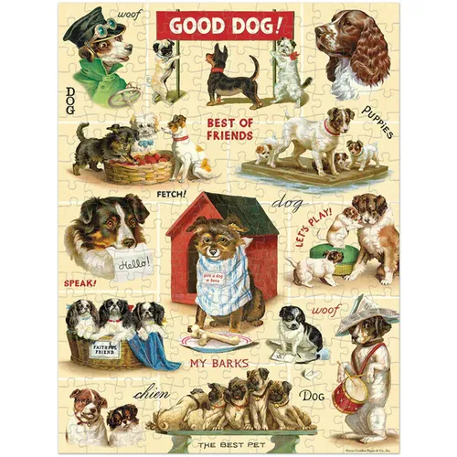 מיני פאזל 240 חלקים - Vintage Dogs