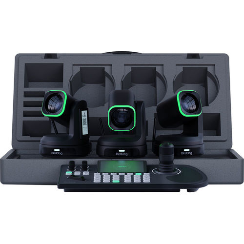 באנדל 3 מצלמות X1 Ultra ובקר שליטה BirdDog KBD - צבע שחור