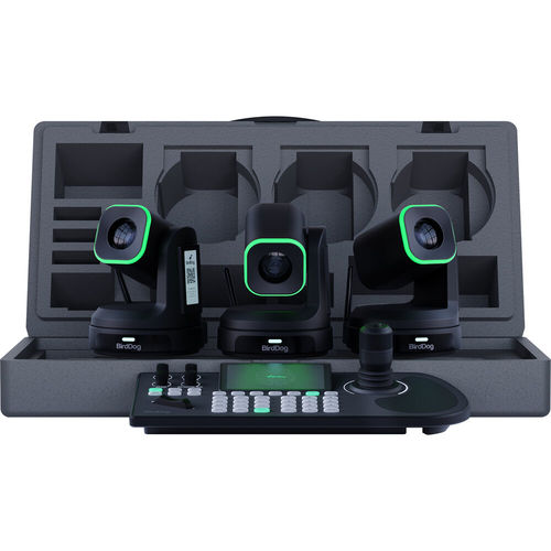 באנדל 3 מצלמות X1 ובקר שליטה BirdDog KBD - צבע שחור