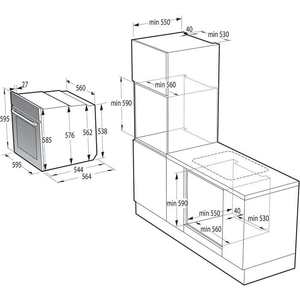 ‏תנור בנוי GORENJE BOS6747A05DG גורנייה גורניה
