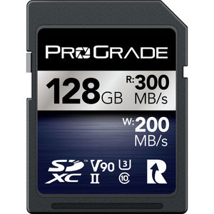כרטיס זיכרון ProGrade 128GB SDXC UHS-II V90 Iridium