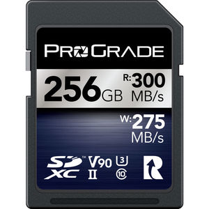 כרטיס זיכרון ProGrade 256GB SDXC UHS-II V90 Iridium