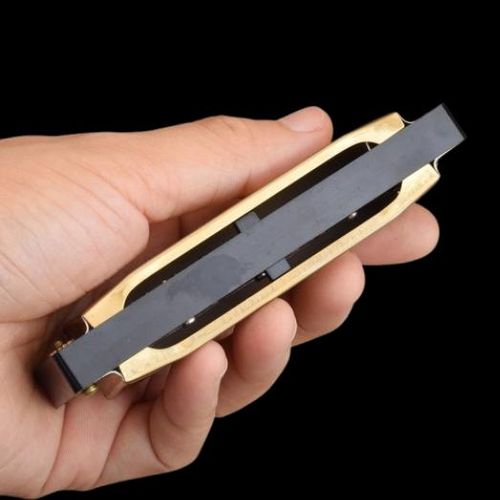 מפוחית דיאטונית KongSheng Bluesharp - מבט על מפוחית 10 חורים עם מעטפת כרום ועיצוב קלאסי למתחילים