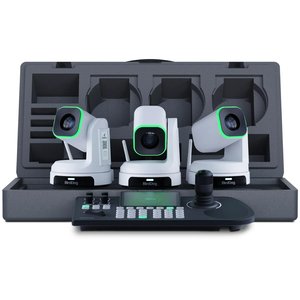 באנדל 3 מצלמות X1-30W ובקר שליטה BirdDog KBD - צבע לבן