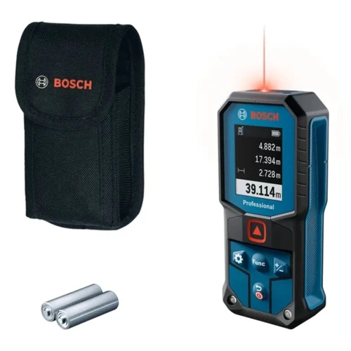 מד טווח לייזר מקצועי Bosch GLM 40-31 כולל סוללות ונרתיק
