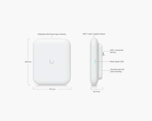 נקודת גישה חיצונית WiFi 7 עם טווח רחב - U7 Pro Outdoor