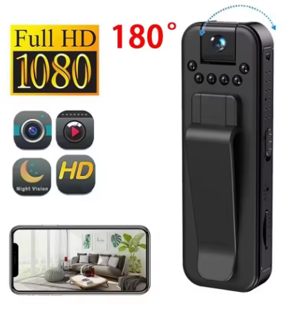 מצלמת גוף נסתרת HD 1080P נטענת כולל הקלטה וכרטיס זיכרון