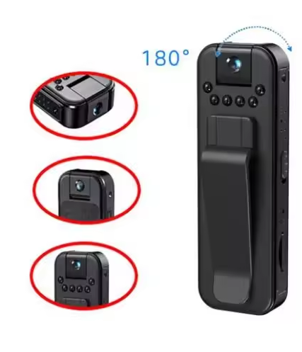 מצלמת גוף נסתרת HD 1080P נטענת כולל הקלטה וכרטיס זיכרון