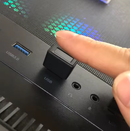 קורא טביעת אצבע למחשב + חיבור Windows hello finger reader USB 