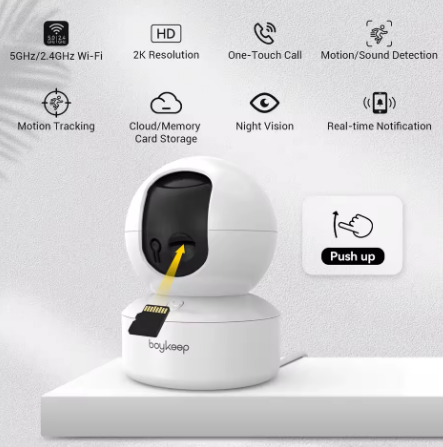 מצלמת אבטחה אלחוטית חכמה WIFI עם פונקציות מתקדמות דגם K30