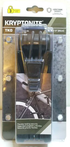 מנעול קריפטונייט חוליות מתקפל לקורקינט ואופניים Kryptonite TKO - באורך 85 ס