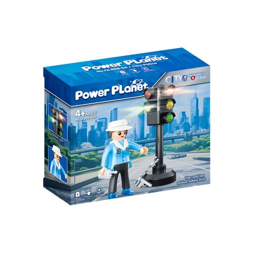 שוטרים עם רמזור לבחירה מתוך 4 דמויות POWER PLANET