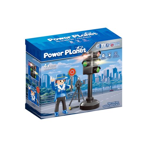 שוטרים עם רמזור לבחירה מתוך 4 דמויות POWER PLANET