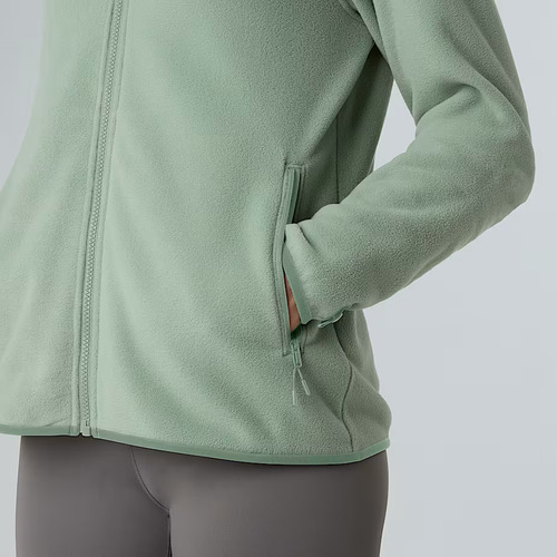 פליס נשים בצבע ירוק בהיר W GLACIER FLEECE JACKET מבית THE NORTH FACE