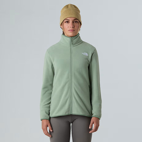 פליס נשים בצבע ירוק בהיר W GLACIER FLEECE JACKET מבית THE NORTH FACE