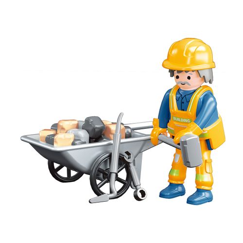 פועלי בנין עם מריצה לבחירה מתוך 4 דמויות POWER PLANET