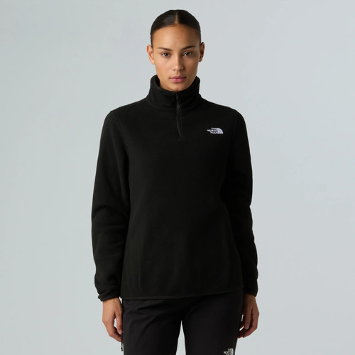 פליס נשים בצבע שחור רבע רוכסן GLACIER 1/4 ZIP מבית THE NORTH FACE