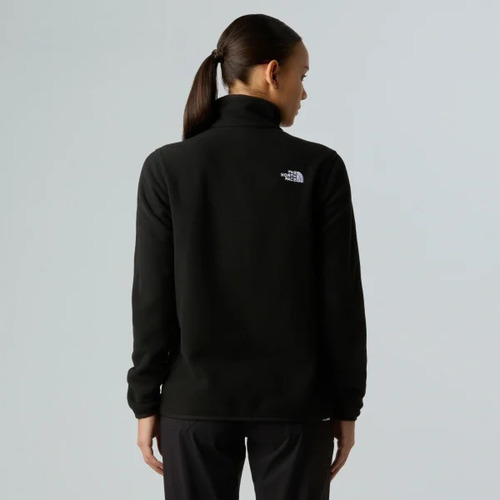 פליס נשים בצבע שחור רבע רוכסן GLACIER 1/4 ZIP מבית THE NORTH FACE