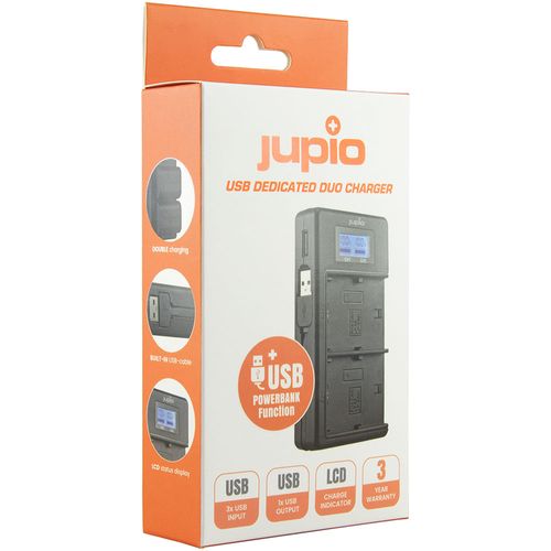 מטען כפול USB ייעודי לסוללות Jupio Canon LP-E17