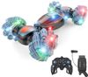 מכונית פעלולים נטענת SLIDER WORM עם שליטה כפולה ואורות צבעוניים