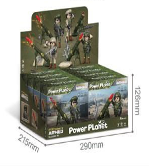 חיילים עם מרגמה לבחירה מתוך 4 דמויות POWER PLANET