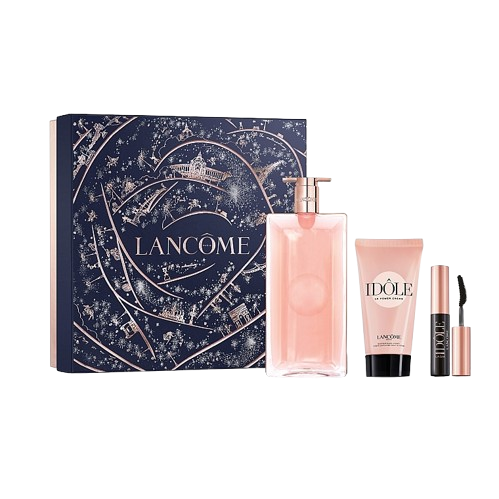 Lancome Idole Gift Set 50ML EDP + 50ML Body Lotion + Mascara מארז לנקום איידול לאישה