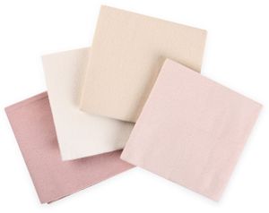 רביעיית סדיניות/חיתולי פלנל 100% כותנה 70X70 ס"מ - בנות