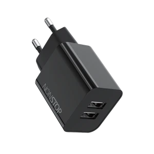 מטען קיר 2 יציאות NONSTOP PowerLine 15W USB 