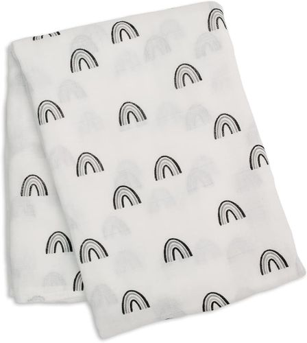 חיתול / שמיכת עיטוף מעוצבת, גדולה 100% טטרה במבוק 120X120 ס