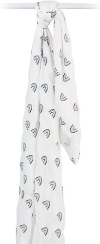 חיתול / שמיכת עיטוף מעוצבת, גדולה 100% טטרה במבוק 120X120 ס