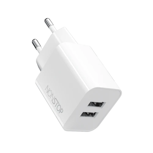 מטען קיר 2 יציאות NONSTOP PowerLine 15W USB 