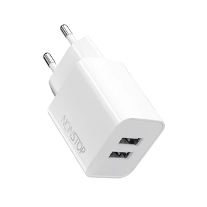 מטען קיר 2 יציאות NONSTOP PowerLine 15W USB 
