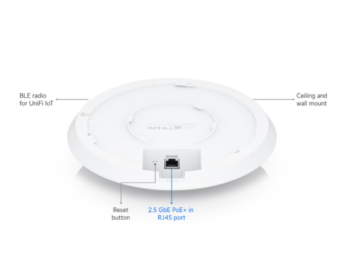 נקודת גישה WiFi 6E עם ‎6GHz וחיבור U6 Enterprise - 2.5GbE 