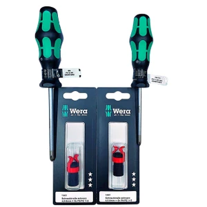 זוג מברגי פיליפס+מחזיקי בורג Wera דגם 2031093