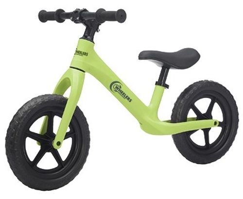 אופני איזון Wheelers עם שלדה קלה במיוחד וגלגלי EVA ללא תקרים - ירוק