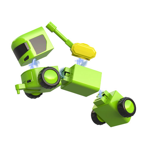 רכבי צבא מגנטיים מודולאריים - 31 חלקים Magnetix Trucks