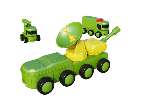 רכבי צבא מגנטיים מודולאריים - 31 חלקים Magnetix Trucks