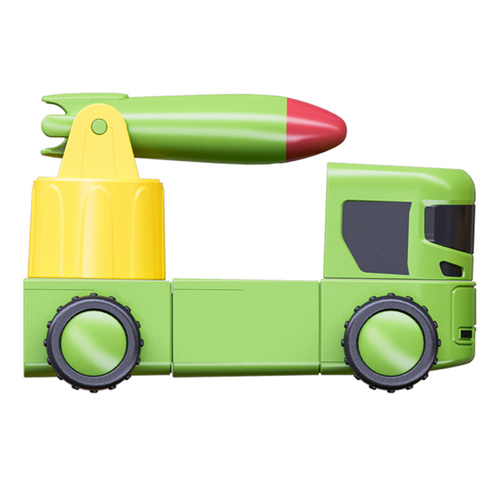 רכבי צבא מגנטיים מודולאריים - 31 חלקים Magnetix Trucks