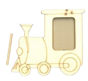 יצירה מסגרת רכבת מעץ עם מקום לתמונה