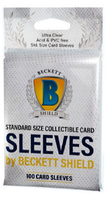 באקט מארז 100 יחידות סליבים רכים Beckett Shield: Standard Size Card Sleeves (100 count)