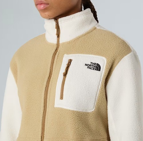 ג'קט פליז רוכסן מלא לנשים בצבע בז' The North Face YUMIORI FULL-ZIP 